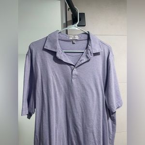 Peter Millar Collared Shirt Size Large Purple